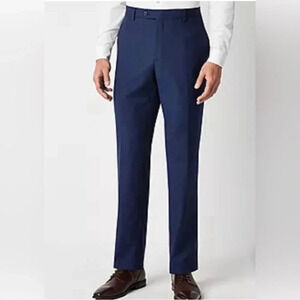 Michael Strahan Dress Pant Blue Big & Tall Size 52 x 29 New